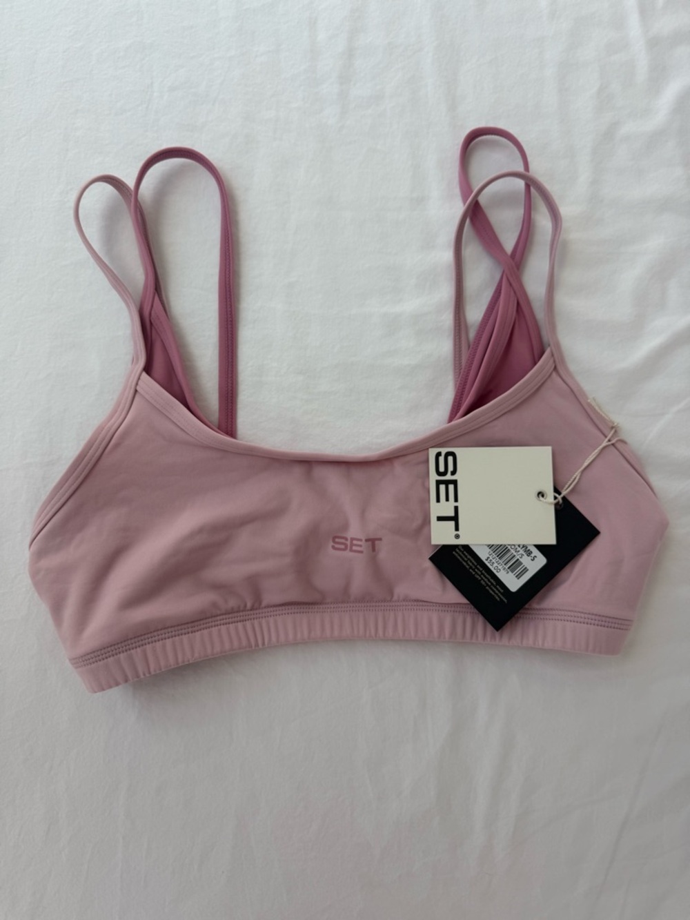 SET Active Breathe Layered Move Bra - Bloom S NWT